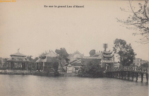Tonkin - Hanoi <br /> Ile sur le grand lac<br /> Editeur inconnu