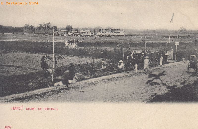 Exposition Hanoï 9 janvier 1903 - Courses de chevaux