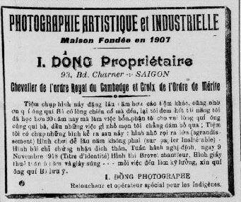 J.Dong - Maison fondée en 1907 - Photographie artistique et Industrielle