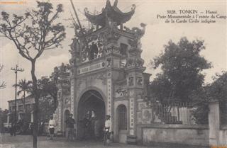 Tonkin - Hanoi - Camp de la garde indigène - Entrée - Dieulefils noir avec logo 3028 -@2008 #2860