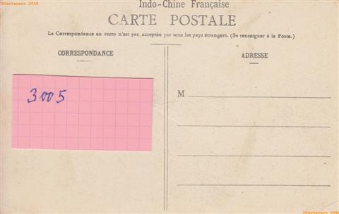 Annam - Tourane - Jonques - Pelissier - rouge - dos séparé - @3005 #2953