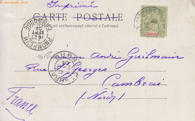 Cambodge - Phnom Penh - Le Phnom - Claude série Cambodge @9048 #5067