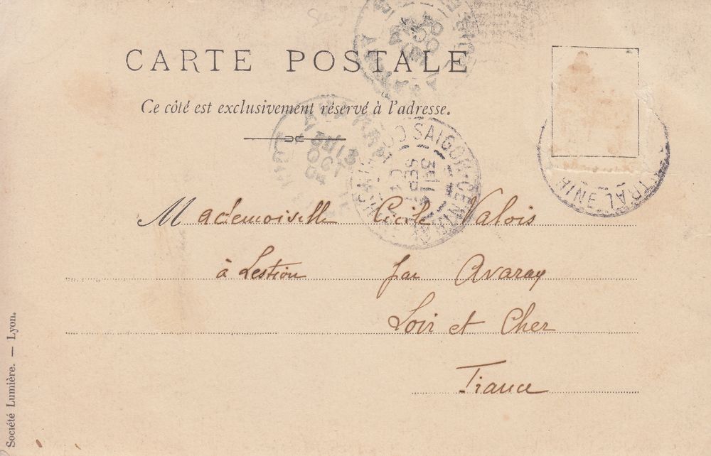 Papier lumière - Carte photo - Village indigène