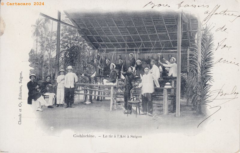Cochinchine - Saigon - Tir à l'Arc - Claude 
