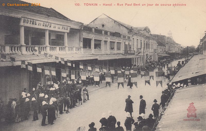 Tonkin - Hanoï - Course pédestre Rue Paul Bert Dieulefils 130