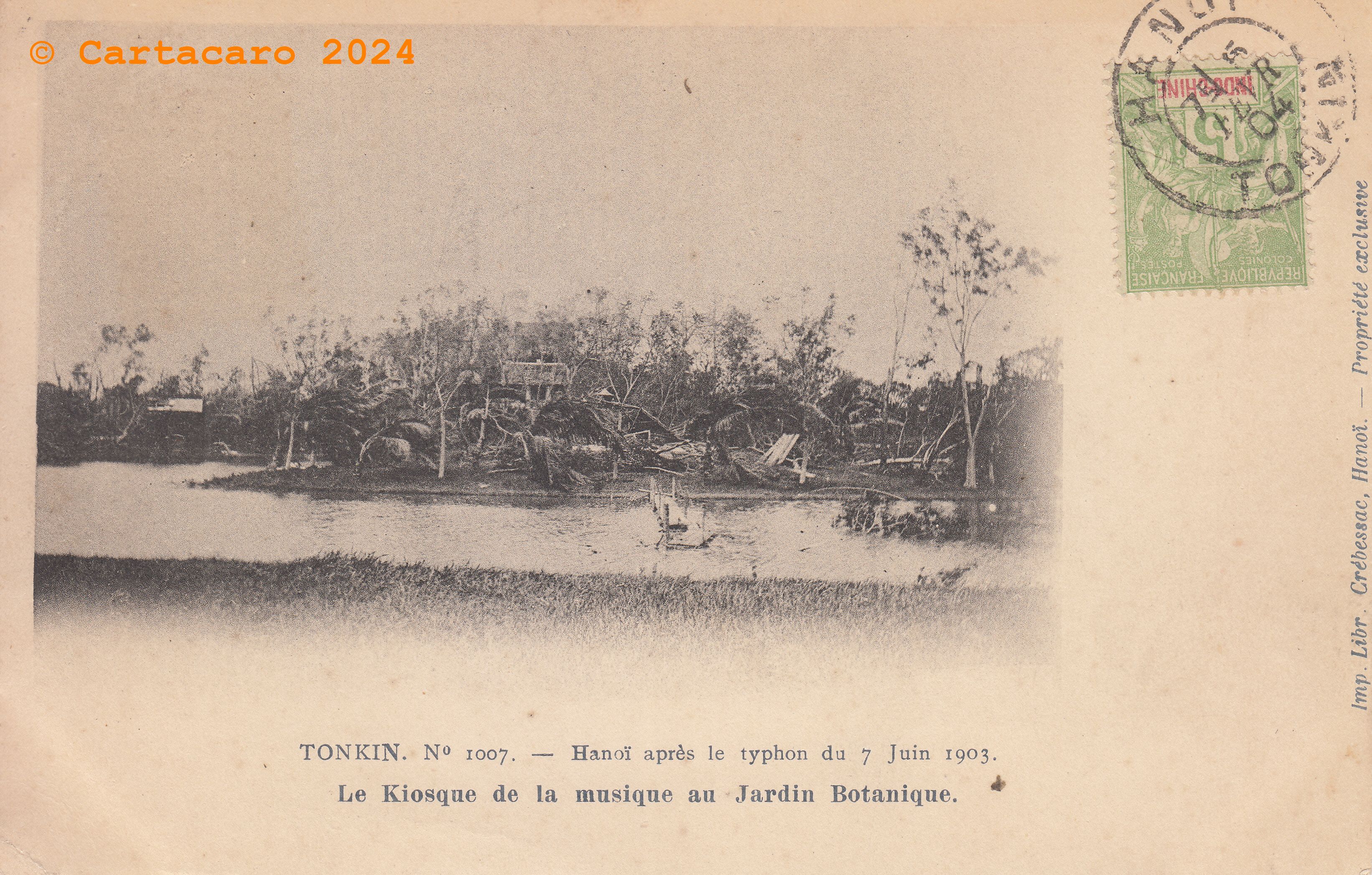 Tonkin - Hanoi Le kiosque de la musique au jardin botanique Crebessac 1007 - @xxx #4865