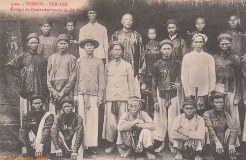 Tonkin Yen Thé Groupe de pirates des bandes de Dé-Tham Aucun officier derrière les pirates Dieulefils Rouge 3303