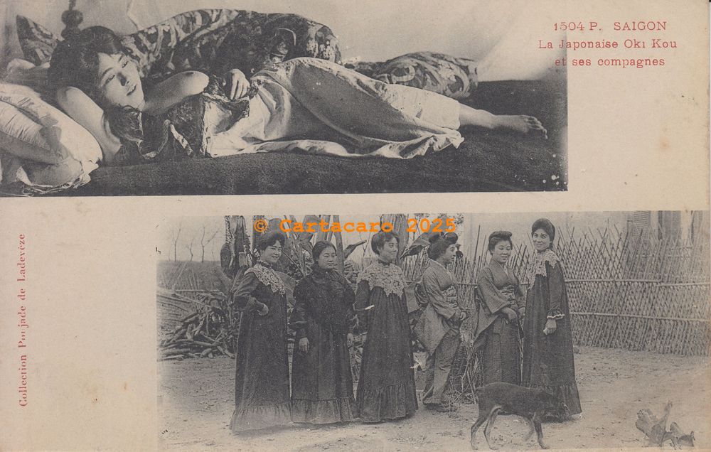 Consulat Japonais - Saigon - La japonaise Oki Kou et ses compagnes - Poujade de la Devéze 1504 P - #4199 @ 5995