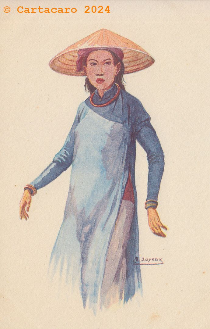 André Joyeux - Jeune fille d'Annam Albert Portail Saïgon @I0011 #4950