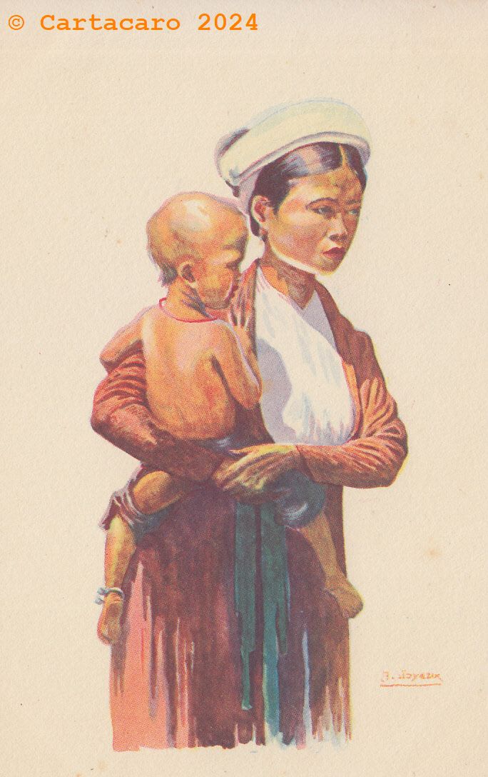 André Joyeux - Jeune mère tonkinoise Albert Portail Saïgon @I0010 #4949