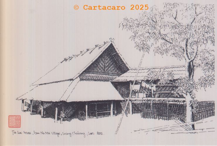 Laos - Maison rurale - Nuang Moi 5581