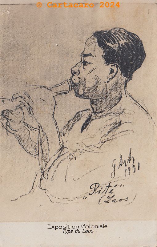 Paris Exposition Coloniale 1931 - Laos - Dessinateur G. Arxtn
