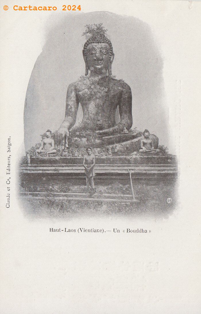 Haut Laos - Ventiane - Un bouddha Claude et Cie @11044 #4937