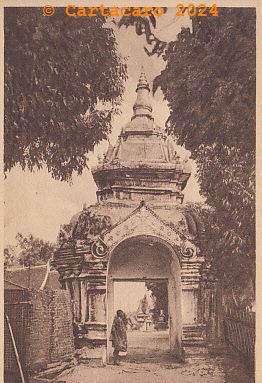 Laos - Louang Prabang - Porte de Vat Xieng Thong Cie coloniale du Laos Cliché Gouvernement général de l'Indochine @11049 #5328