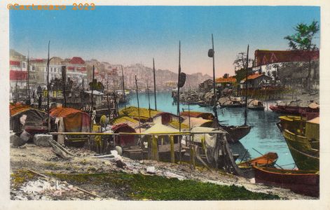 Vietnam Nord - Haiphong - Le canal de Ha Ly - Vo an Ninh 582 - #5301 @cartacaro M2012