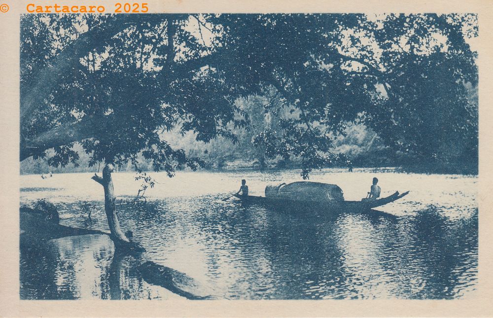 Laos - Pirogue laotienne Mission des Oblats de Marie immaculée @11064 #6057