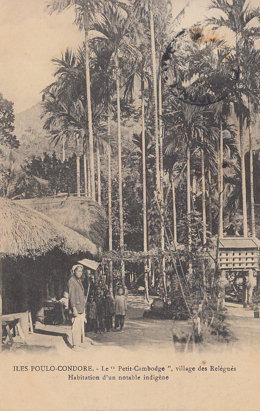 Poulo Condore - Petit Cambodge , village des relégués - habitation indigène - carte neuve - #5198 @4170