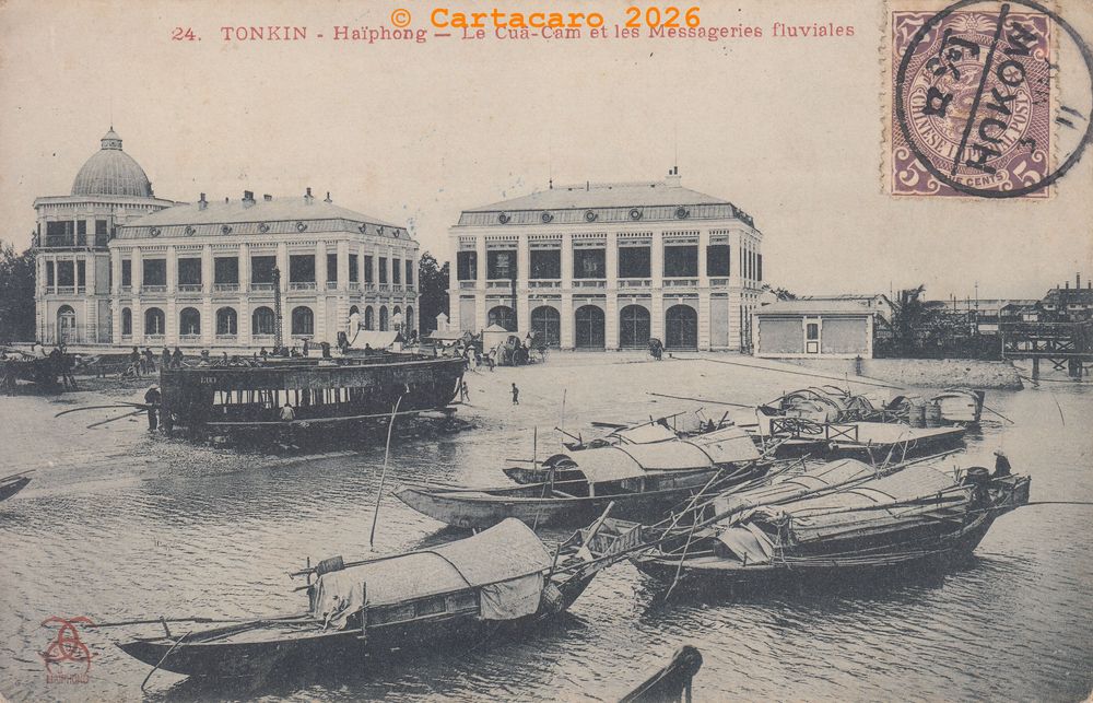 Tonkin - Haiphong Le Cua cam et les Messageries fluviales SBI 34 #6718 ©22940