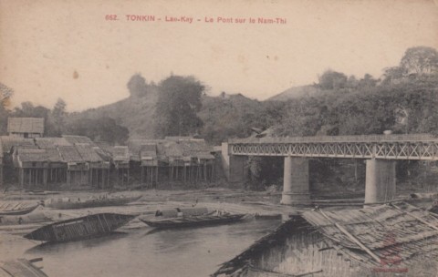 Tonkin Lao Kay - Pont sur le Nam Thi - Dieulefils rouge 662 - #573