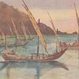 André Joyeux - Barques de pêche dans la baie (…)