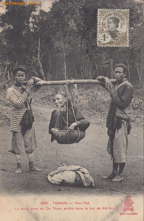 933345 - Tonkin - Yen Thé - Le beau père du De Tham arrêté dans le trai de Ké-Voi - Dieulefils R 3345 - @ 907 #3698 