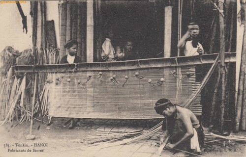 Tonkin - Hanoi <br /> Fabricants de stores <br /> Dieulefils noir 383