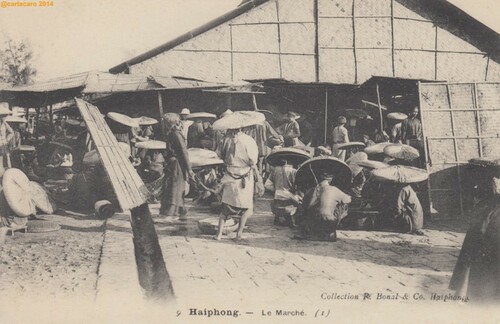 Tonkin - Haiphong Le marché - Bonal 9 -#346